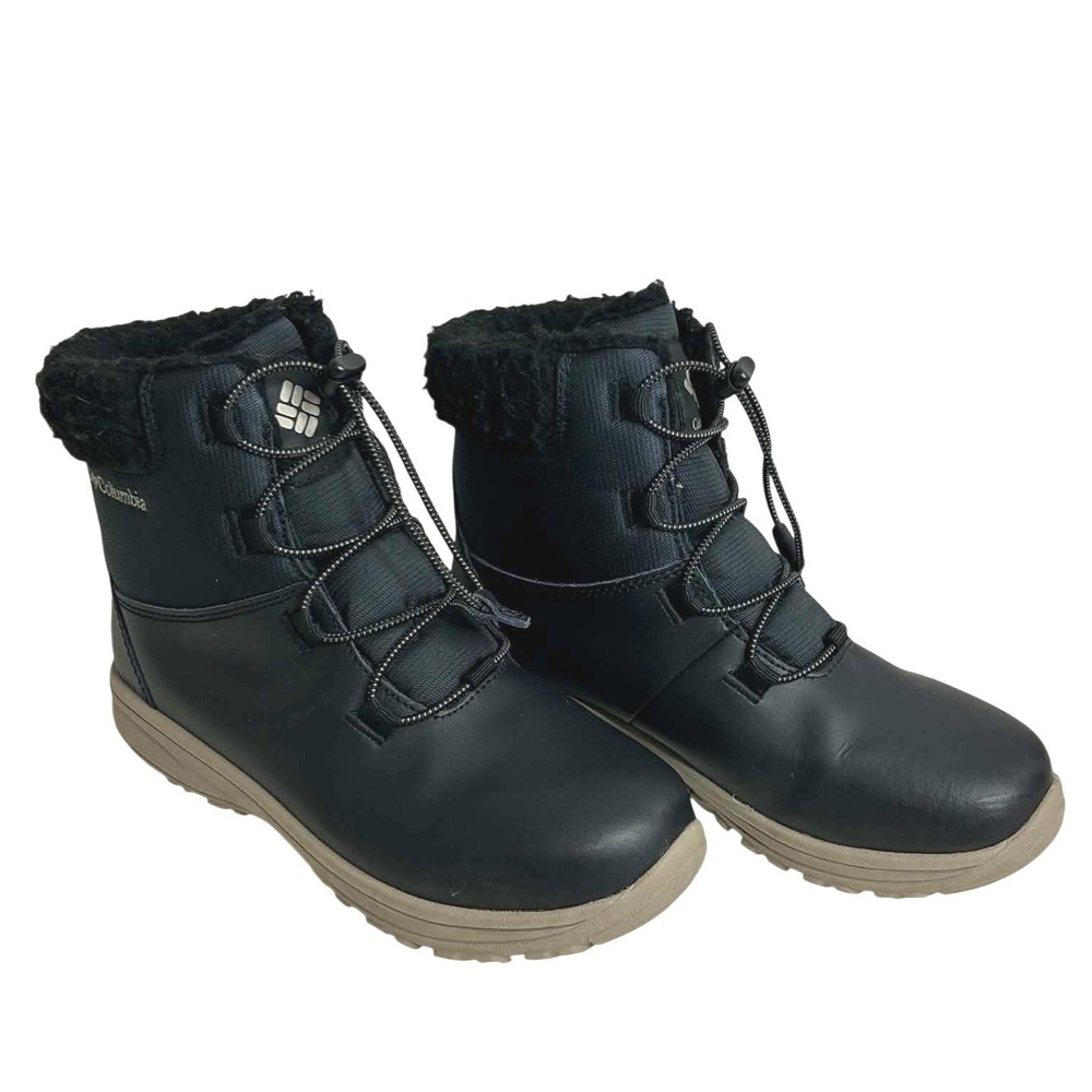 Columbia Youth Moritza Waterproof Winter Boots Black 4.5Y